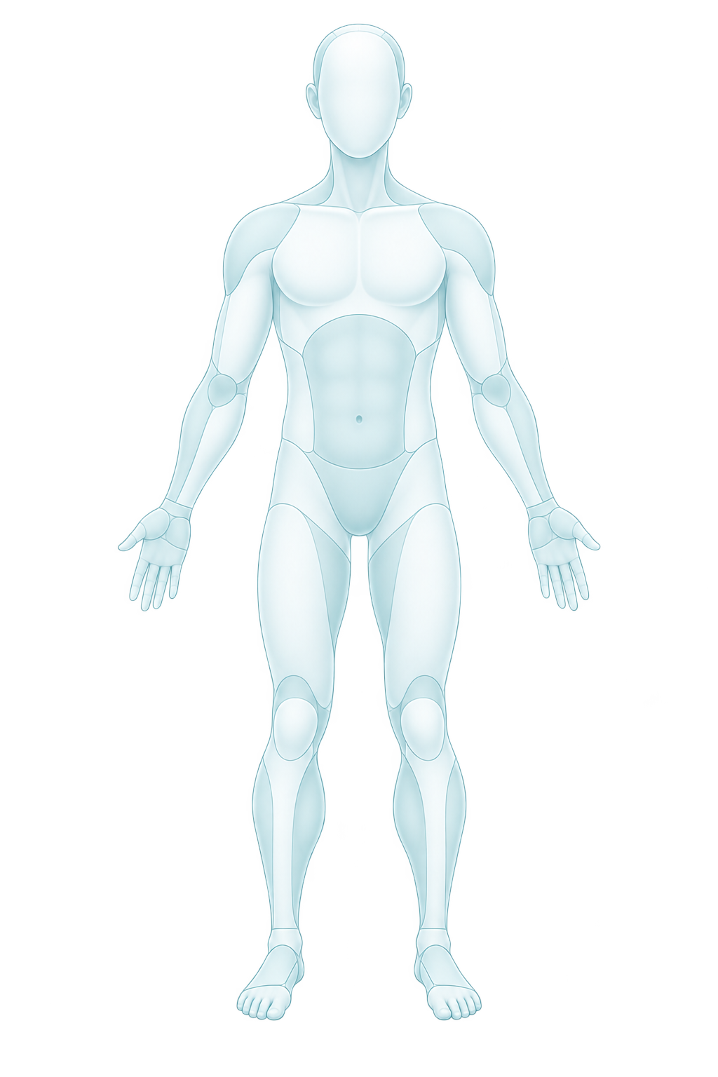 Mapa corporal frontal